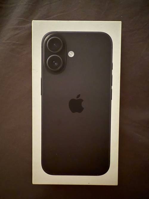 Vends iPhone 16, neuf, 128 Go, noir