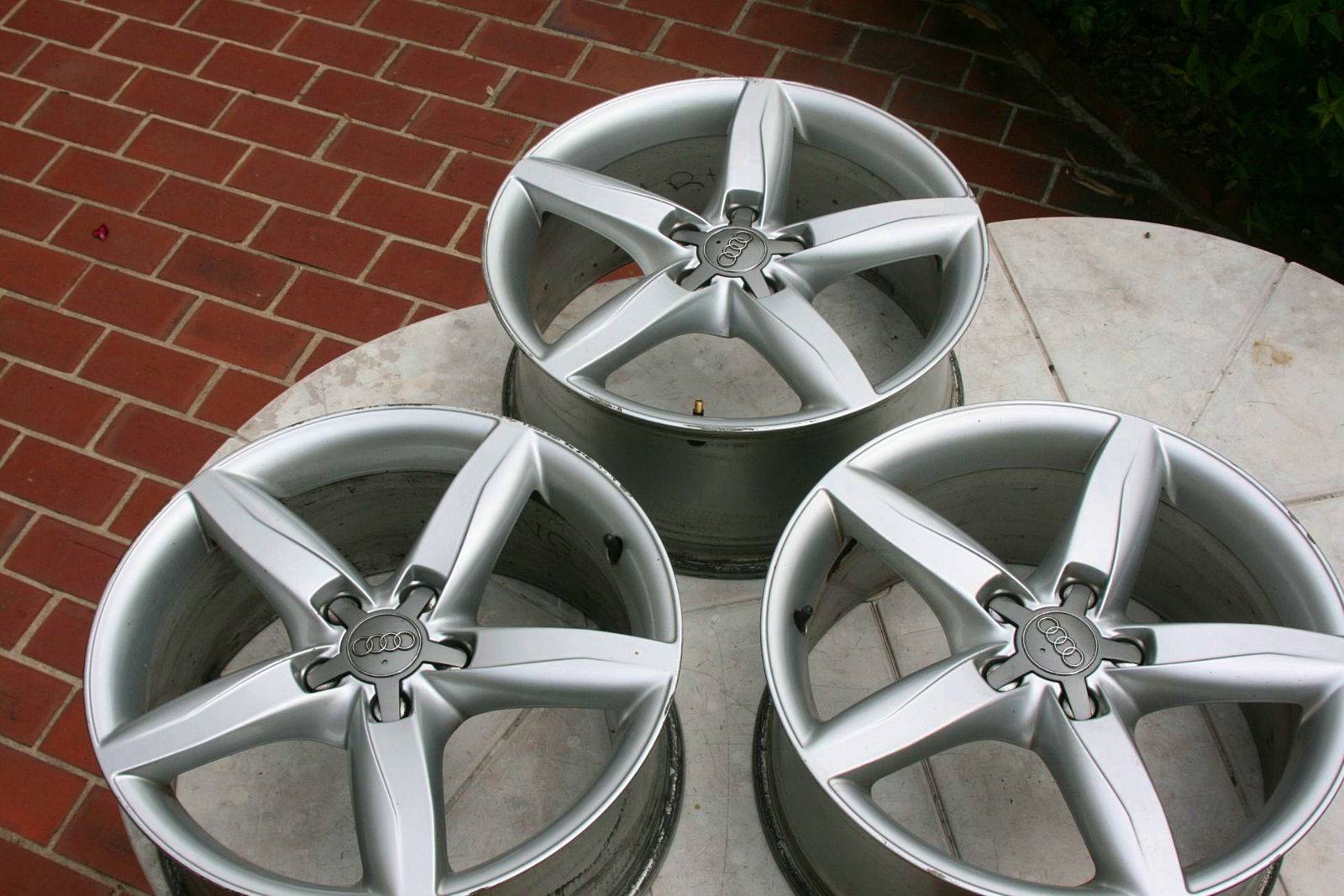 4 Jantes Alu Audi D'origine - Diamètre 17 Pouces, Largeur 7.5J, Occasion