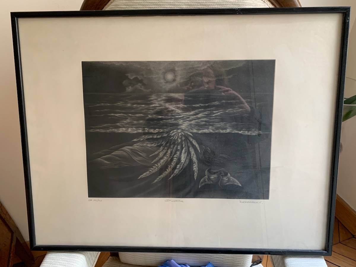 Vends une lithographie de Donatella T