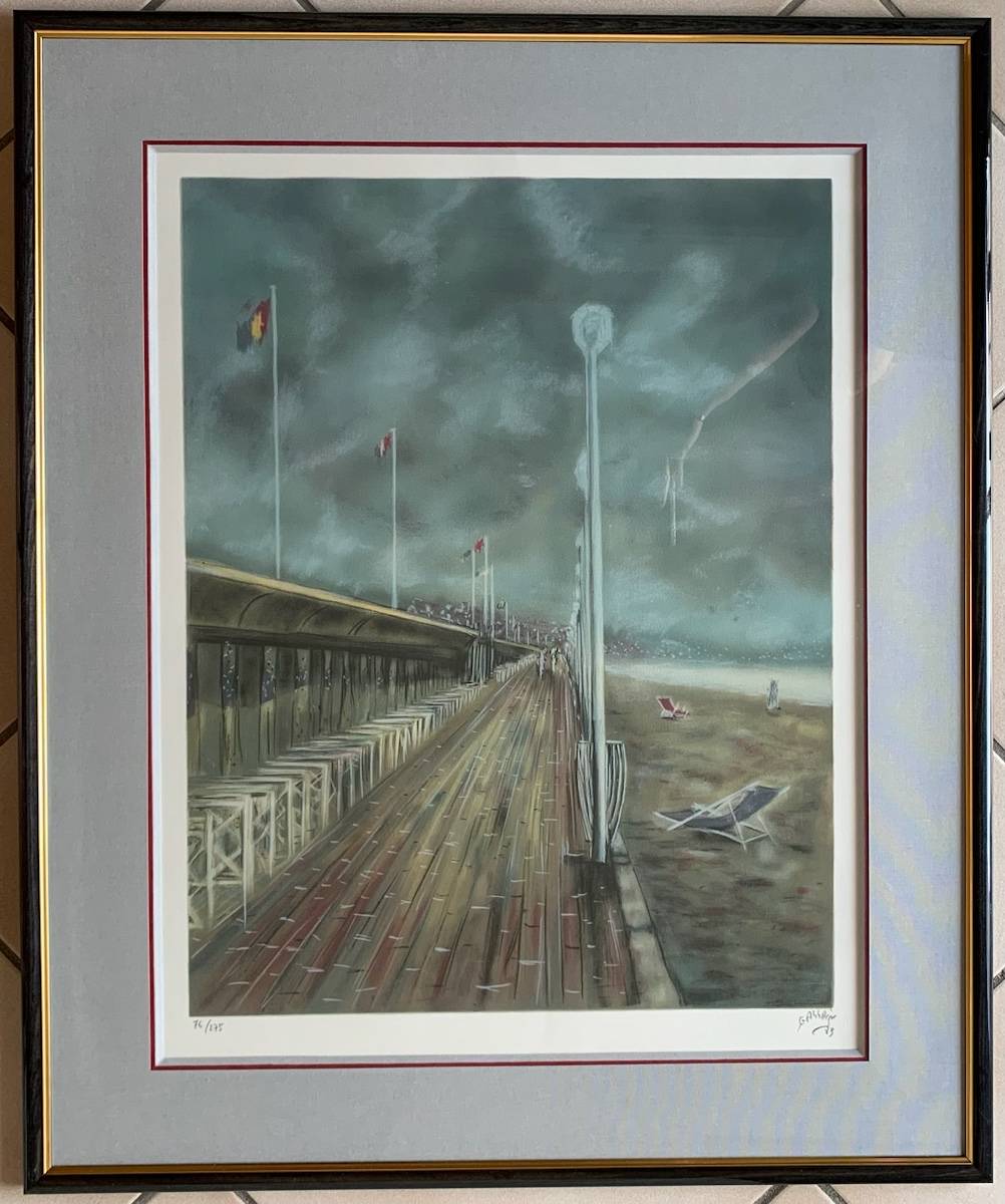 Vends lithographie originale signée à la main Gallais - Galerie Terre des Arts