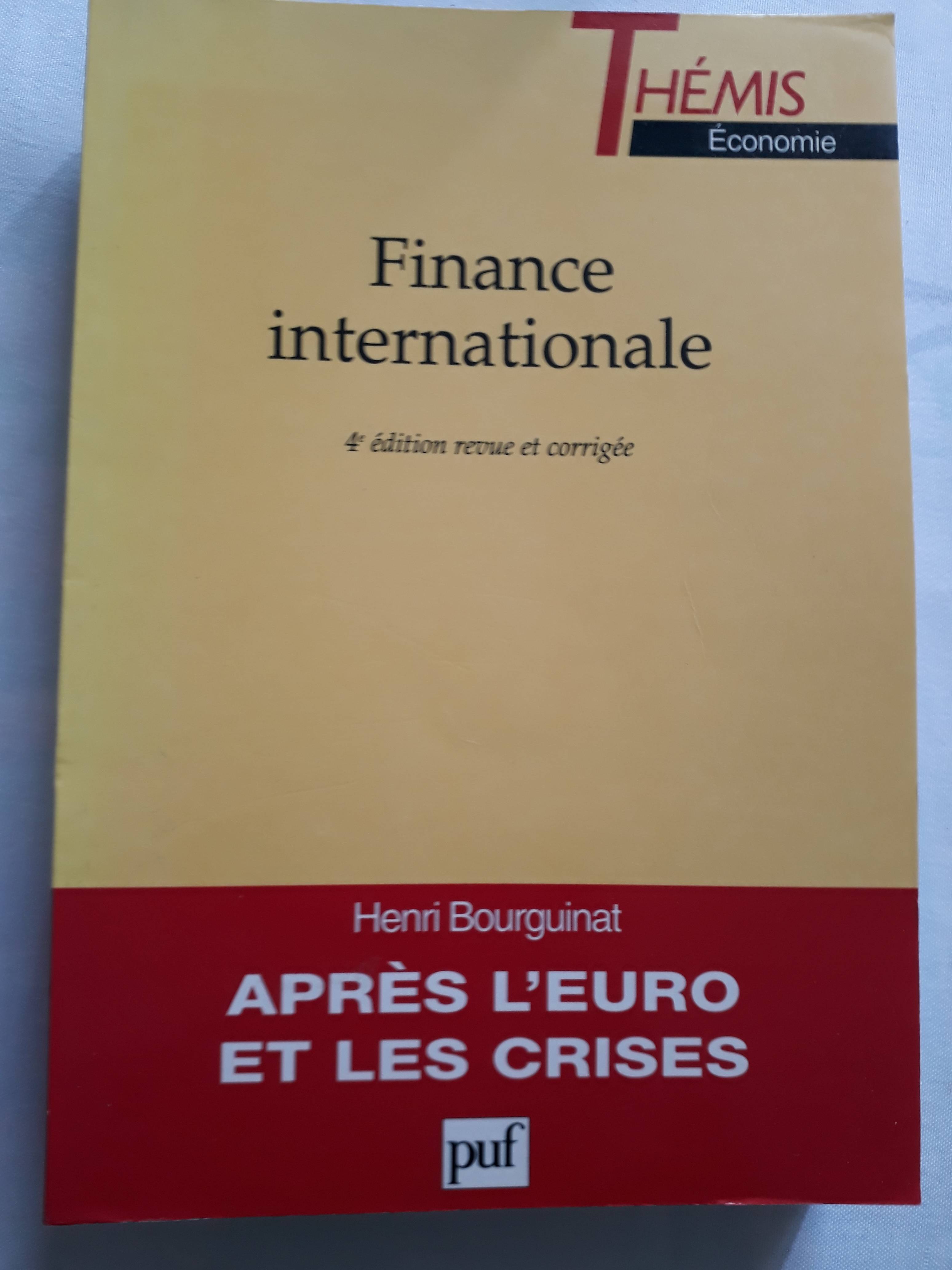 Vends livre de Finance internationale