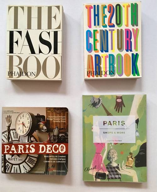 Vends lot de 4 livres d’art, déco, mode