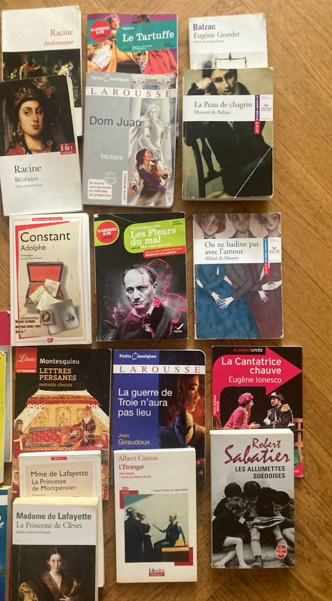 Vends livres littérature classique collège / lycée