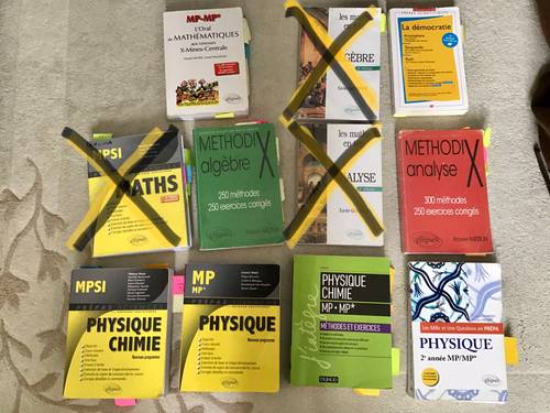 Vends livres prépa scientifique