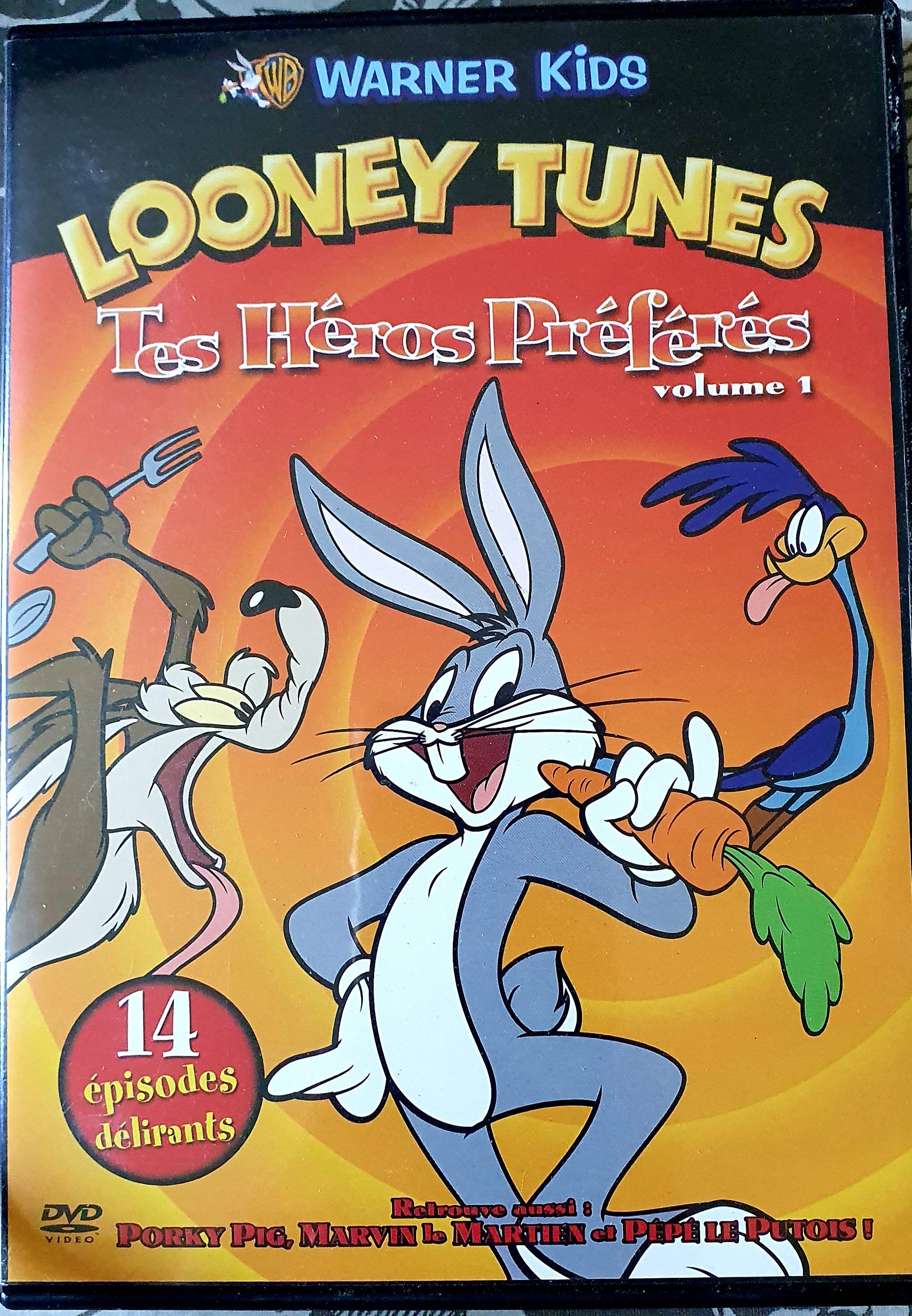 Vends DVD Looney Tunes, tes héros préférés, de Warner kids, très bon état
