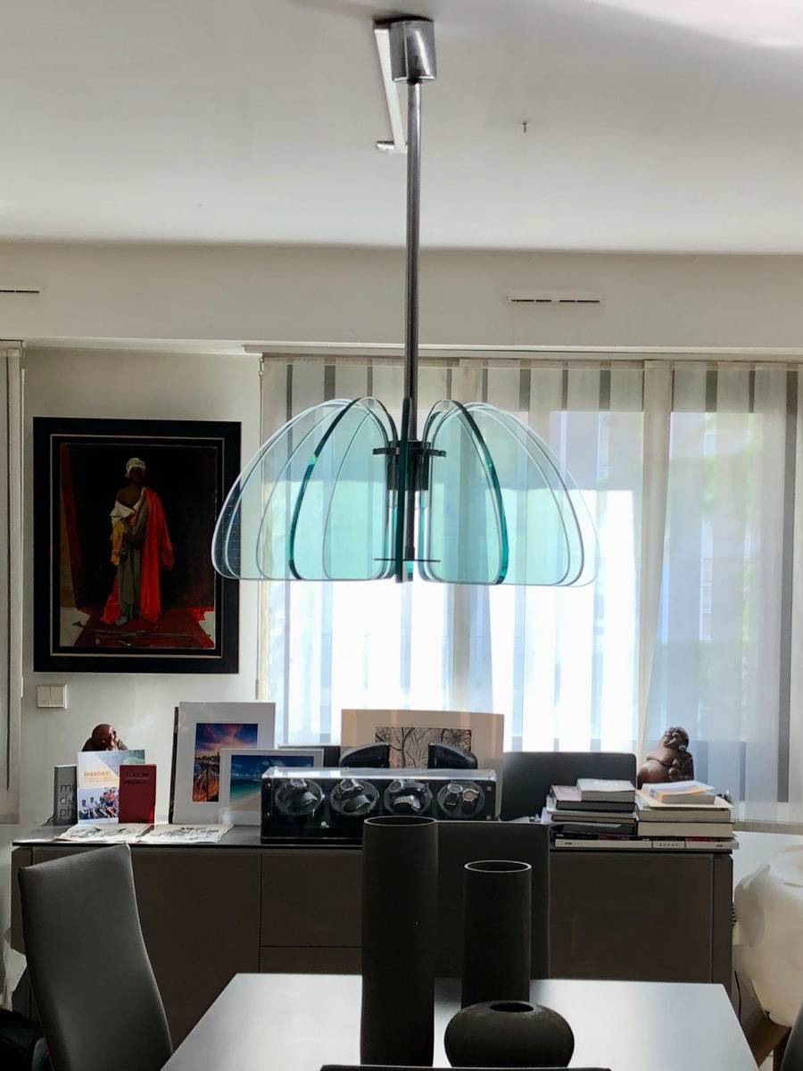 Vends lustre Fontana Arte années 70