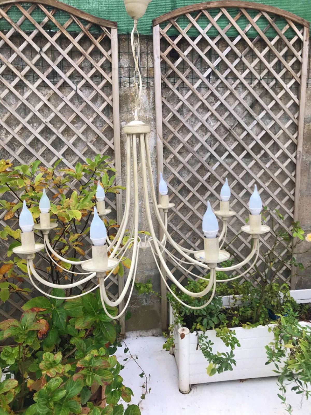 Vends lustre fer patiné