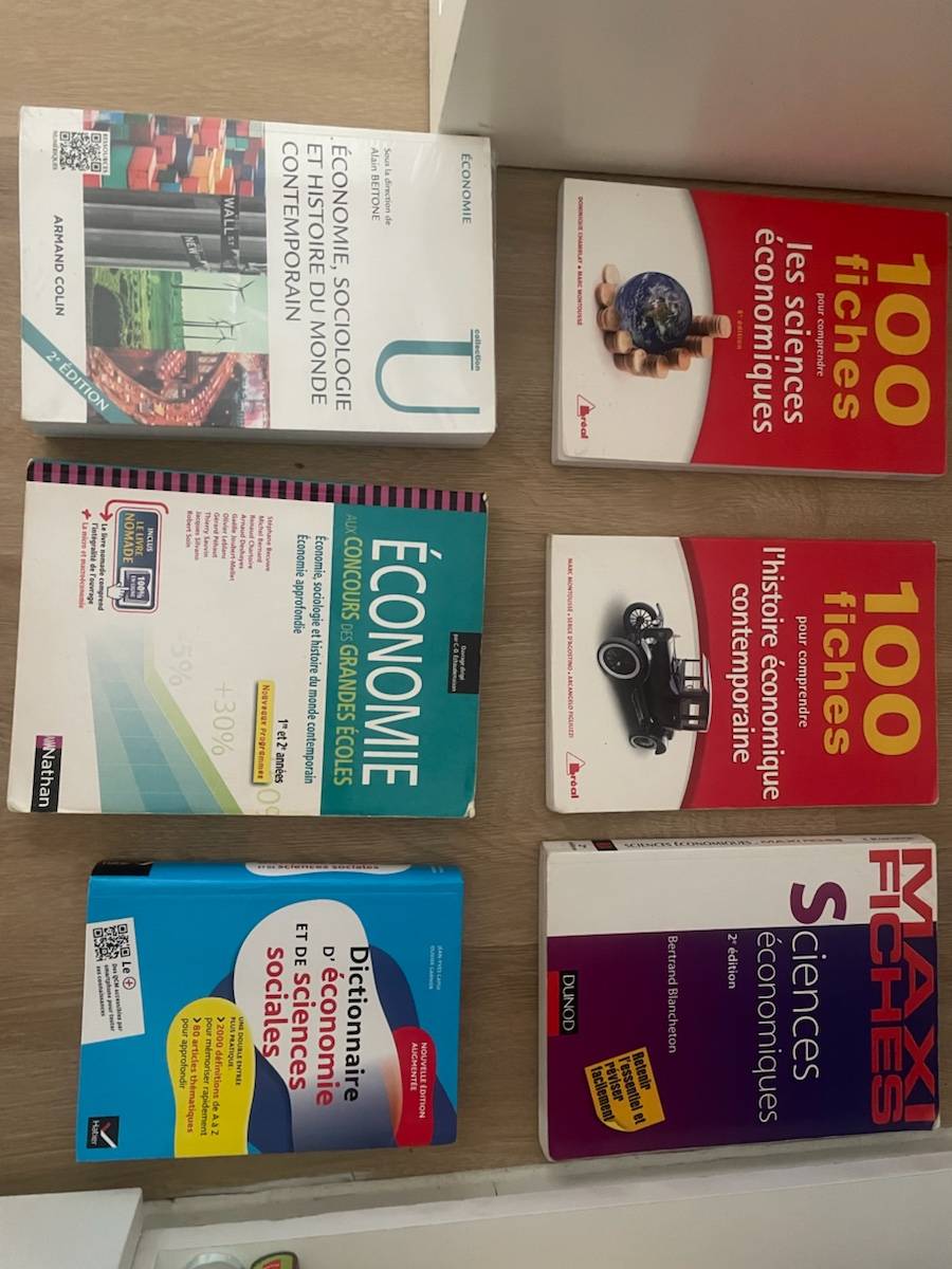 Vends manuels prépa commerce