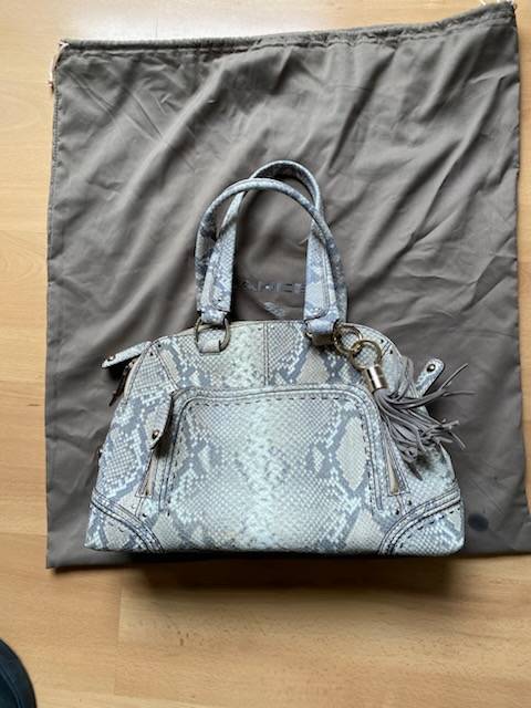 Vends sac à main de marque Lancel, modèle Adjani, en Python, état exceptionnel