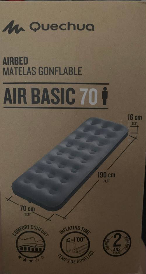 Vends matelas gonflable avec pompe à pied