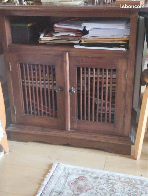 Vends meuble TV acajou