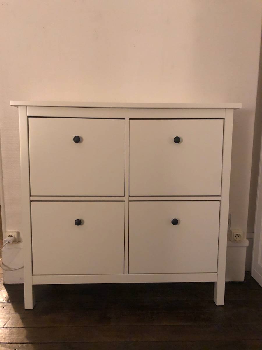 Vends meuble range chaussures 4 casiers Ikea model Hemnes sur Gens de