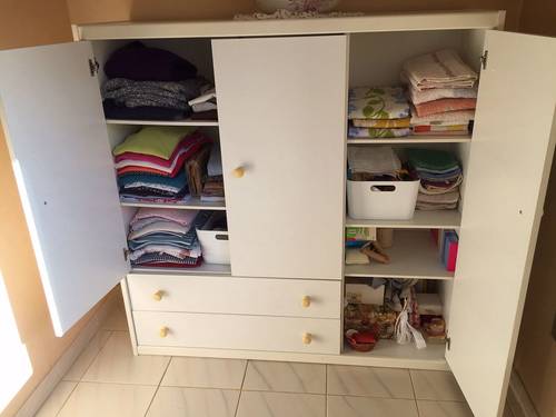 Vends meuble de rangement blanc