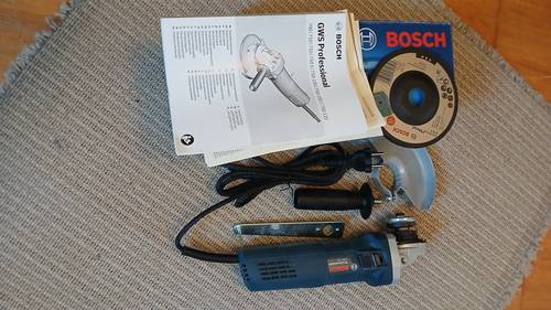 Vends meuleuse d’angle BOSCH GWS 750-125 avec disque métal neuf