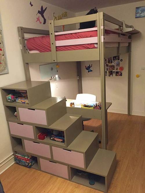 Vends mezzanine ESPACE LOGGIA avec bureau et escalier Brick