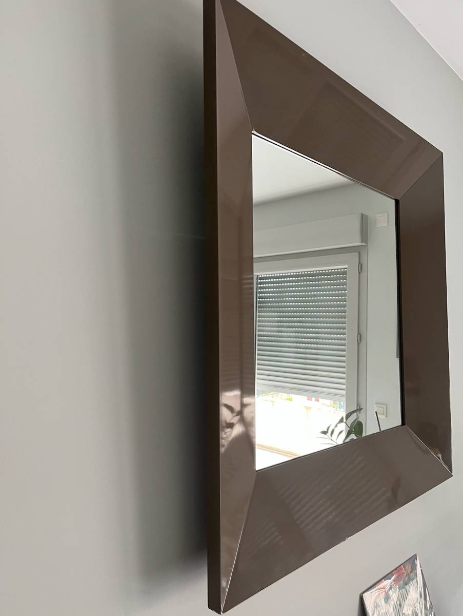 Vends Miroir Taupe Habitat 90x90 cm