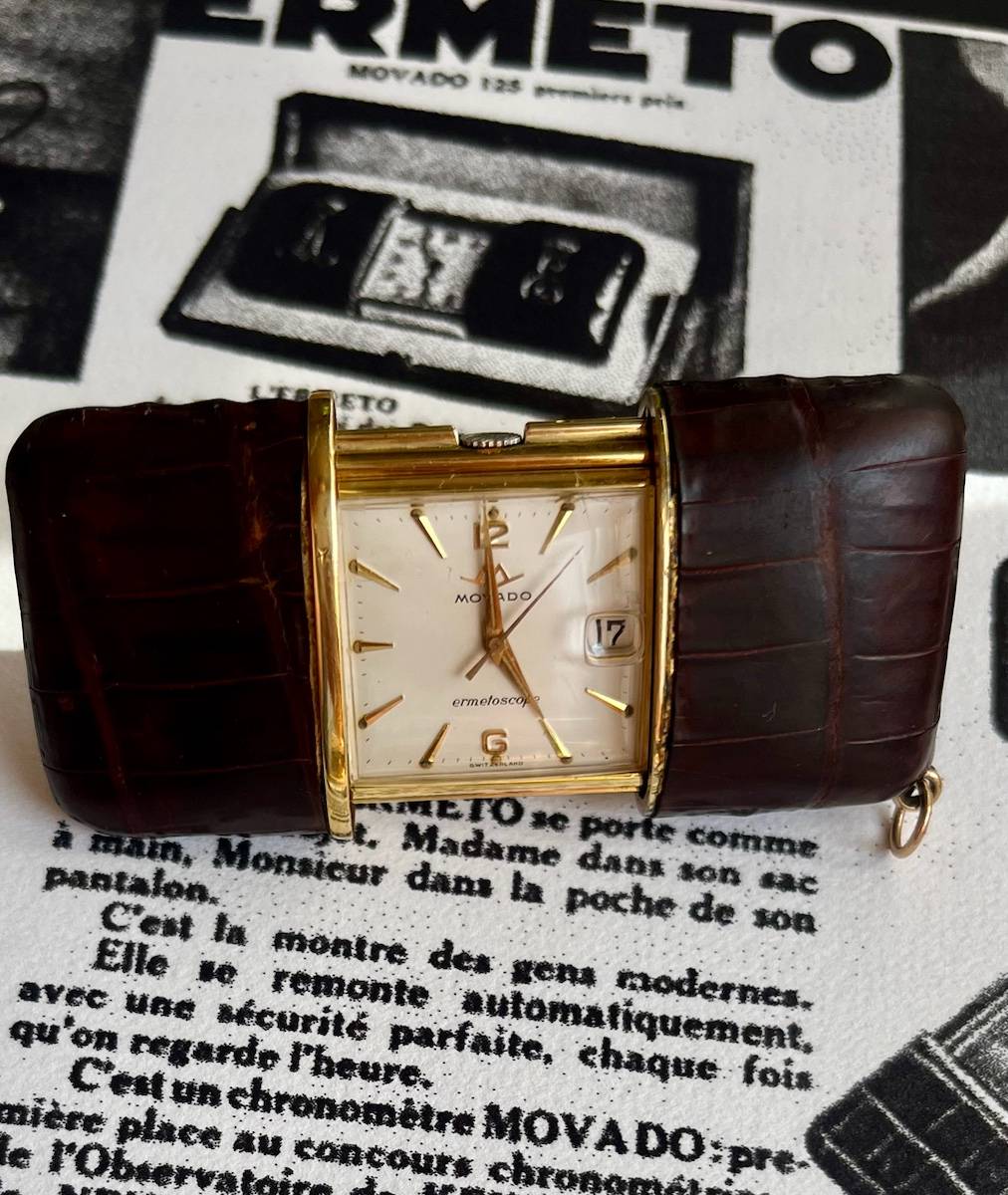 Vends montre de poche Movado Ermetoscope