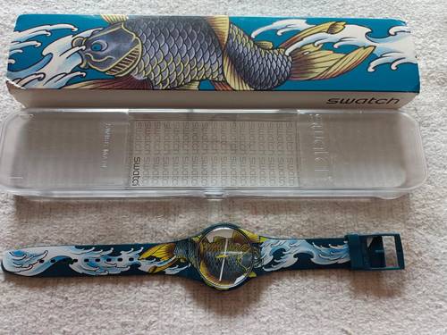 Vends montre Swatch "carpe Koï"