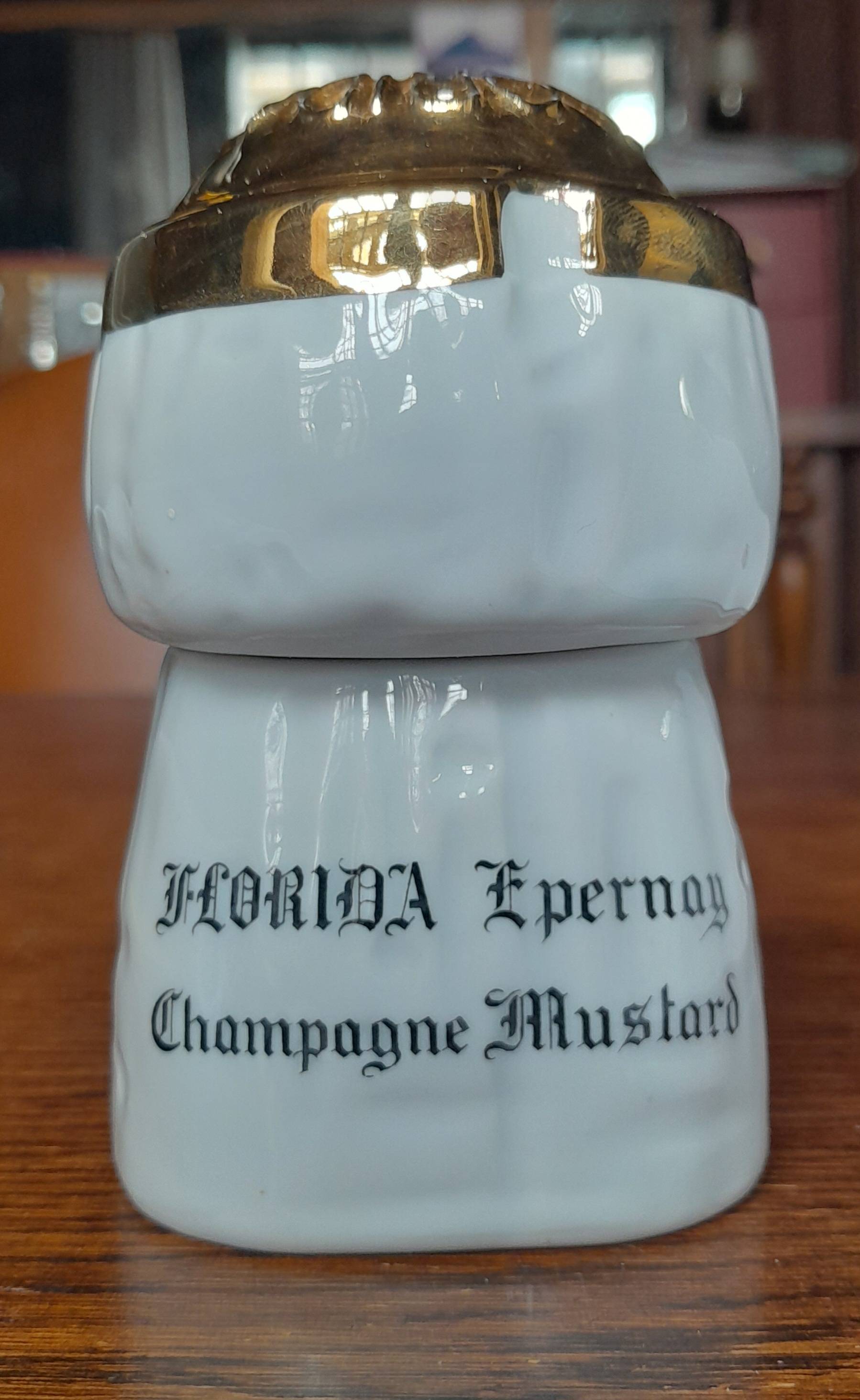 Vends pot à moutarde en porcelaine