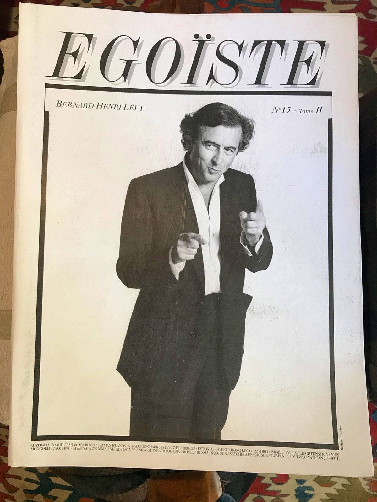Vends lot de 8 numéros de la revue Egoïste