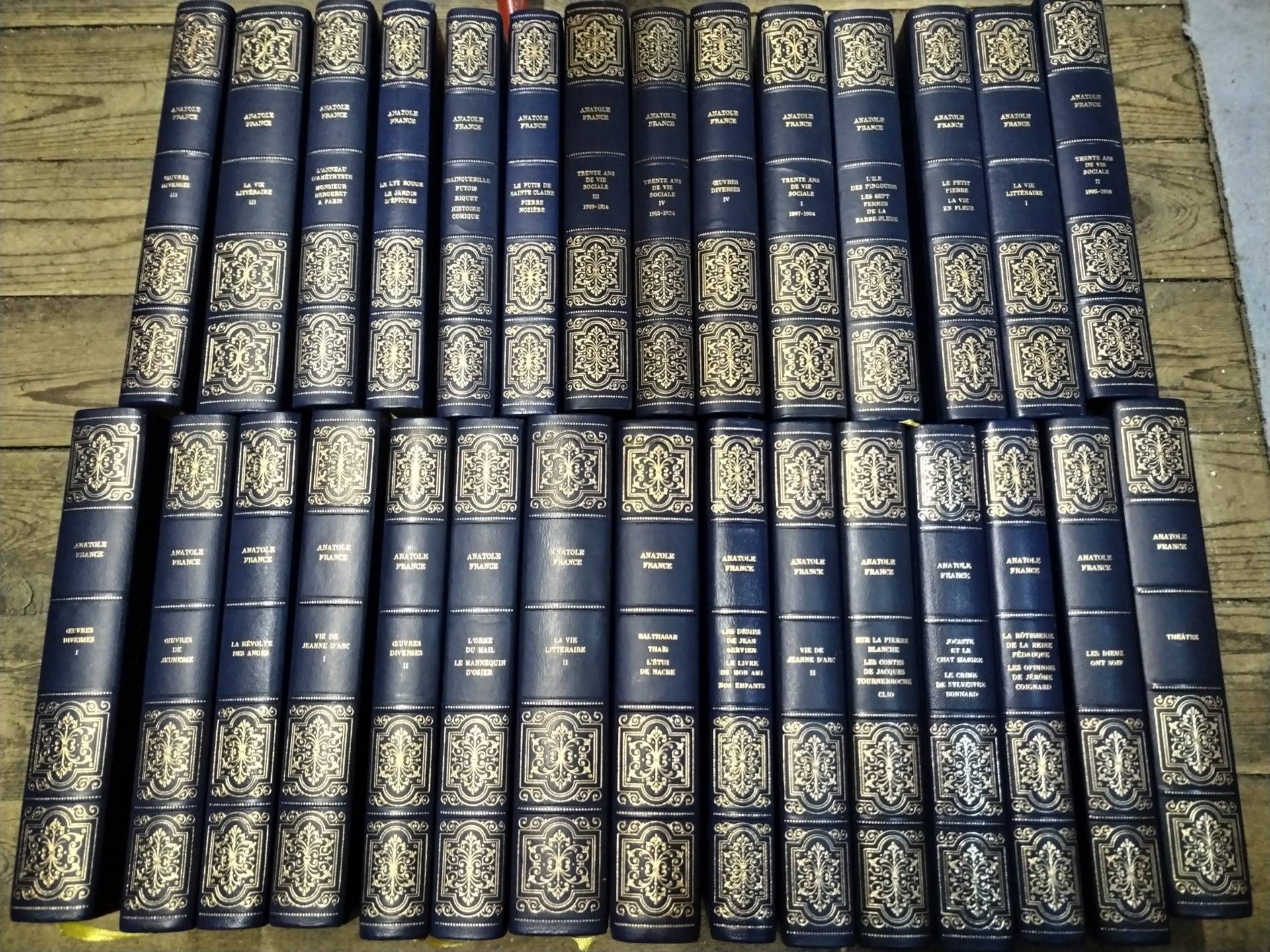 Vends oeuvres complètes d’Anatole France en excellent état