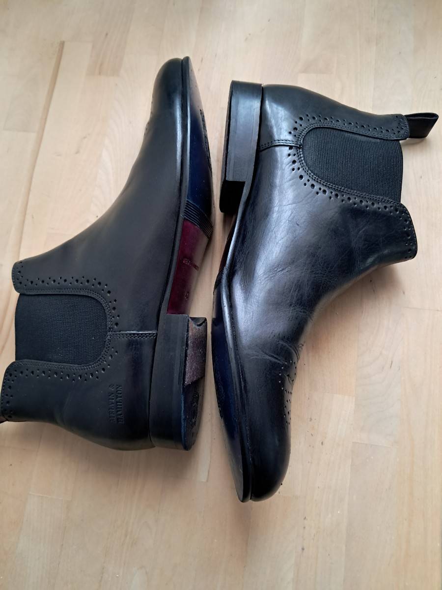 Vends une paire de bottines noires neuves en cuir "Melvin et Hamilton" - Pointure 42