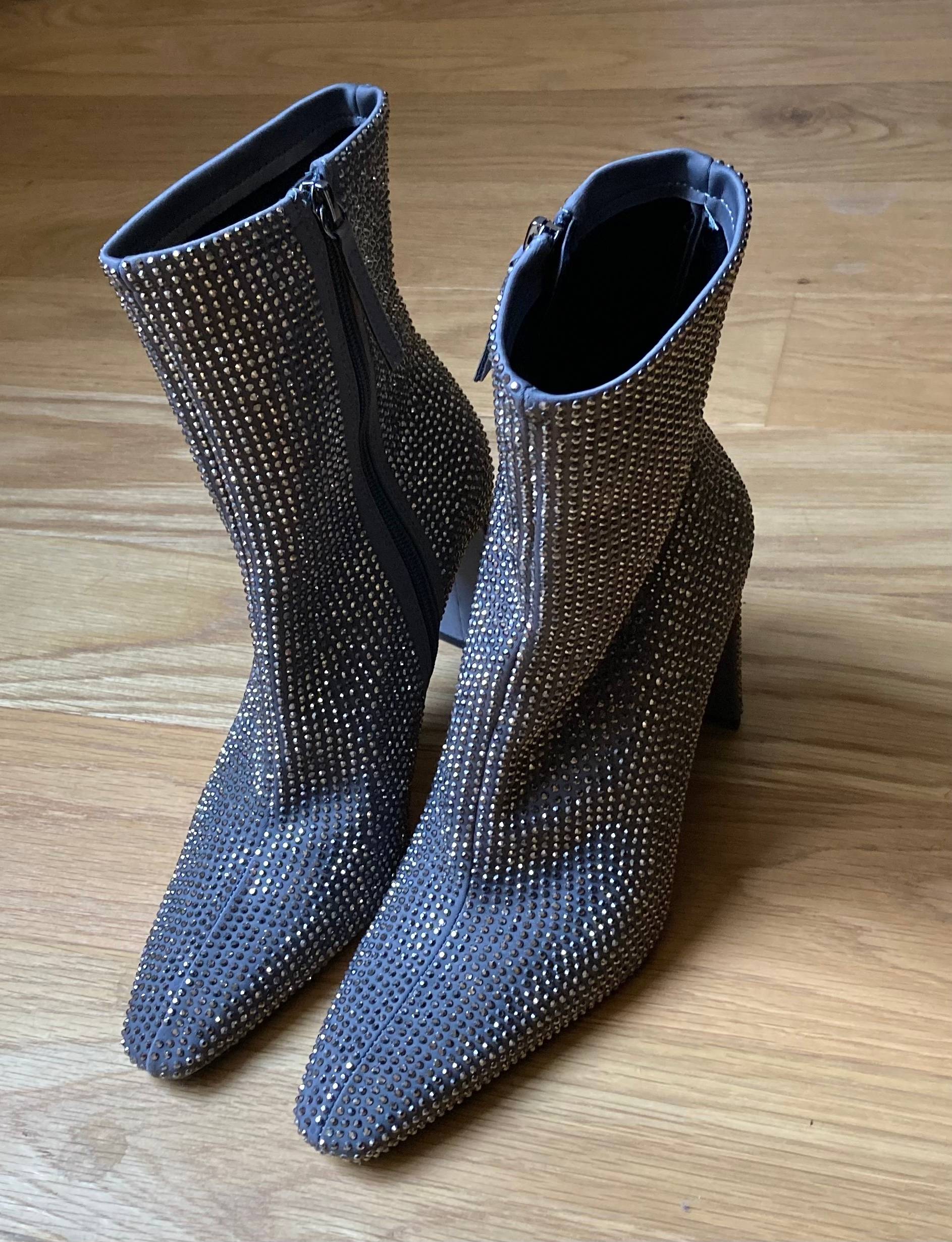 bottines paillettes zara