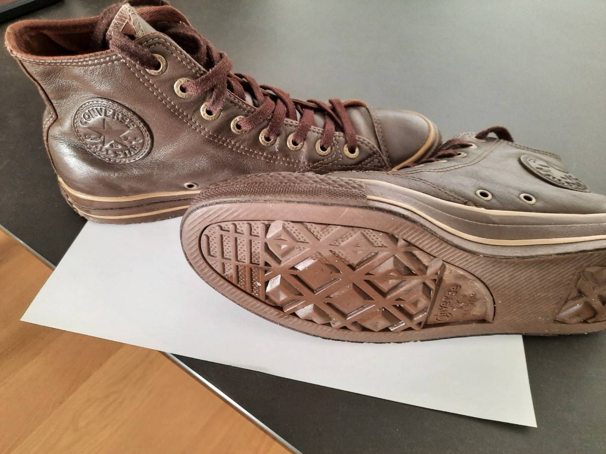 converse marron femme