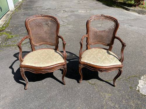 Vends paire de fauteuils estampillés Pierre Forget
