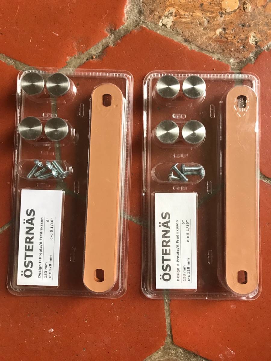 Vends lot de 2 paquets de poignées Osternas Ikea