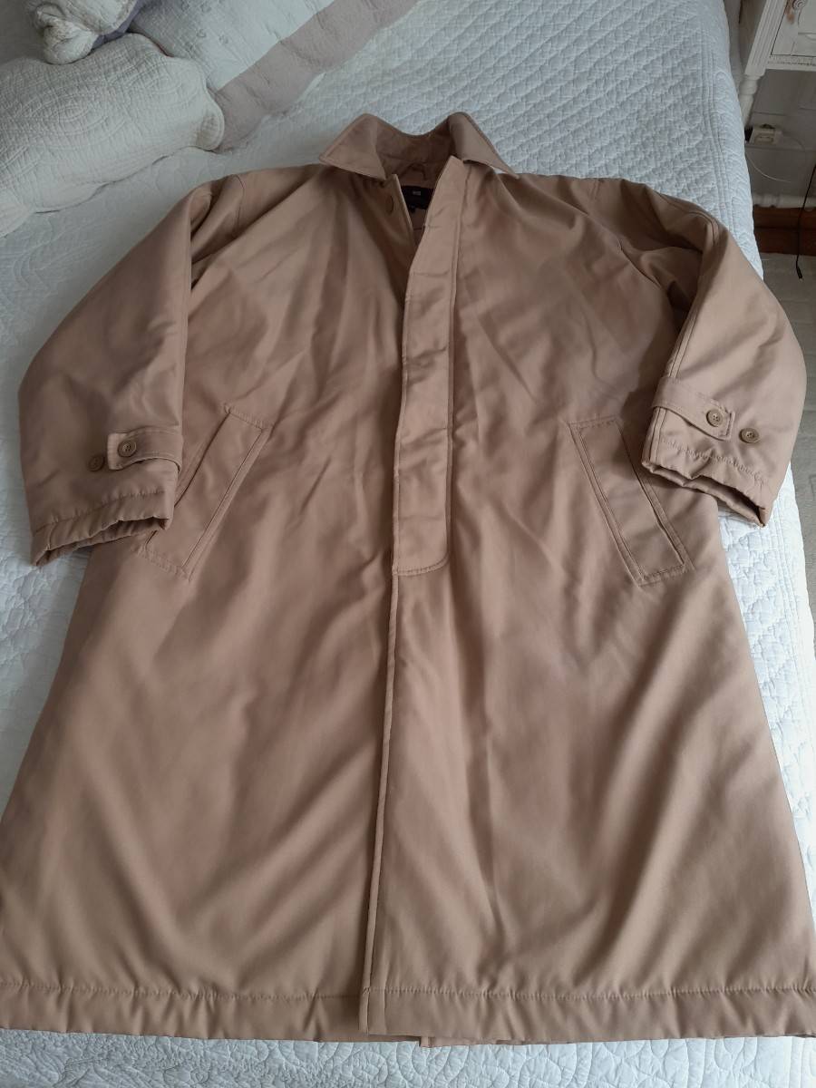 Vends pardessus beige homme taille M.Doublé ouattiné chaud
