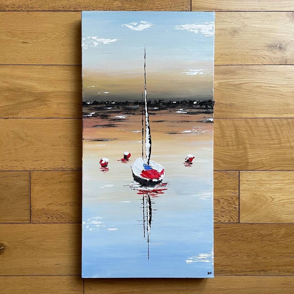 Vends peinture marine originale signée 60x30cm
