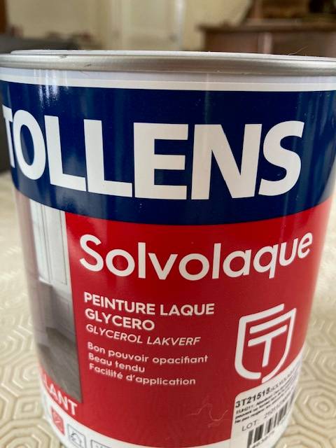 Vends Peinture Tollens laque glycero blanc brillant neuf 1 litre
