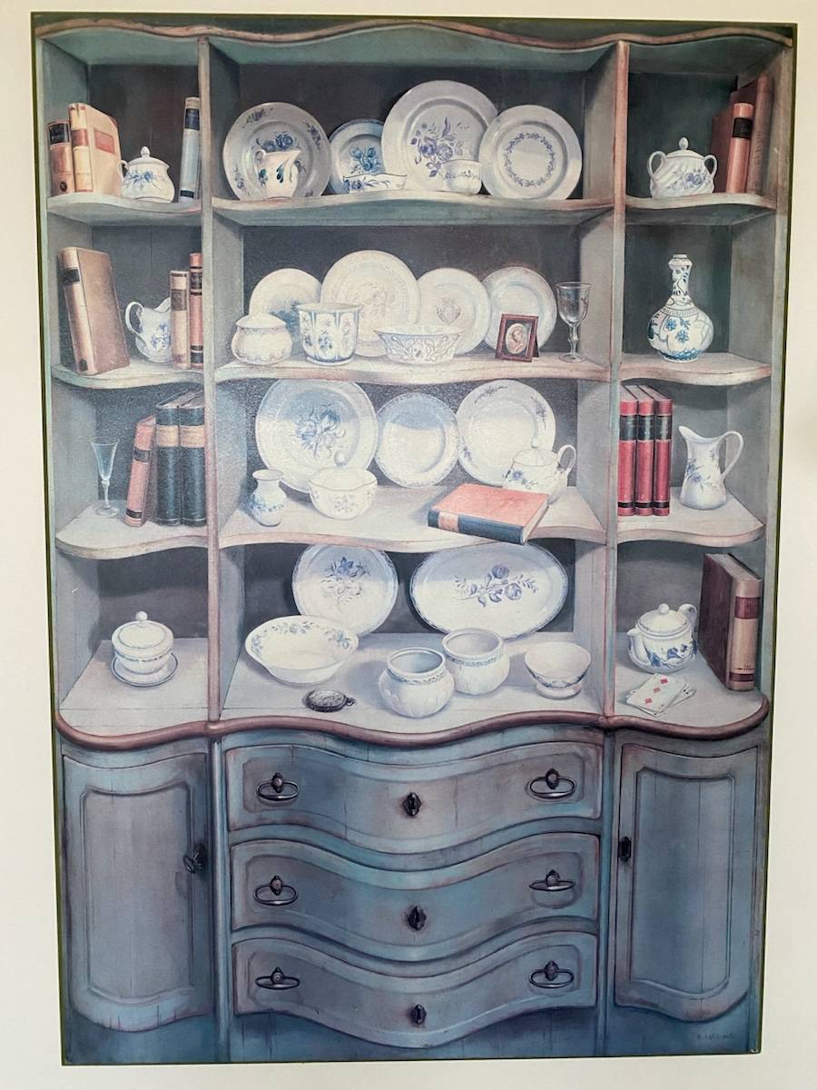 Vends peinture trompe l’oeil sur bois