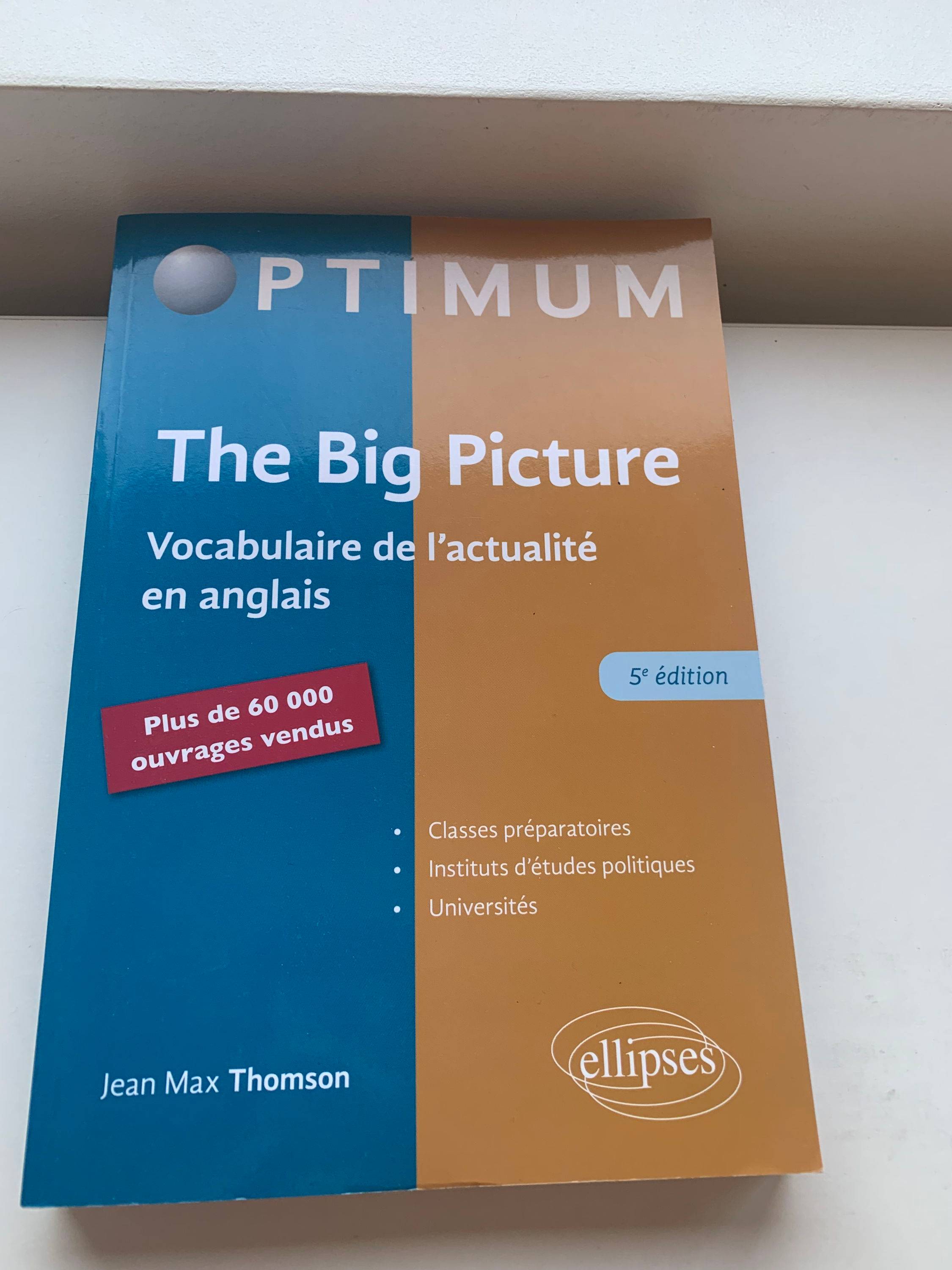 Vends The Big Picture (livre anglais CPGE)