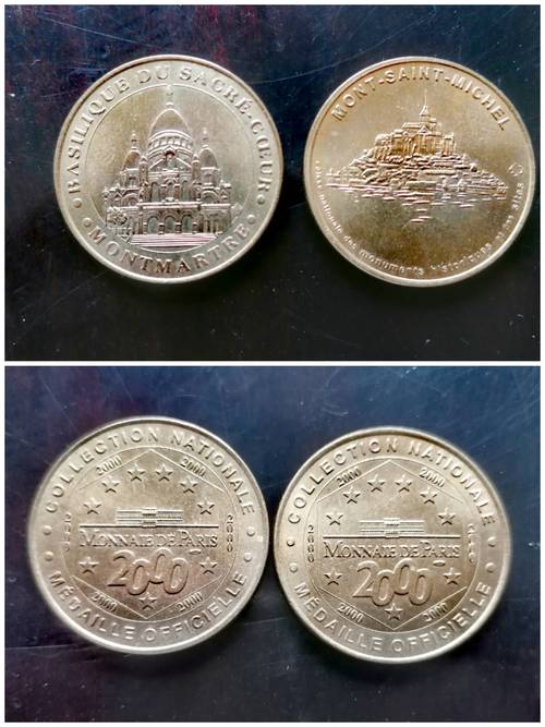 Vends pièces de monnaie de Paris année 2000 collectionneur