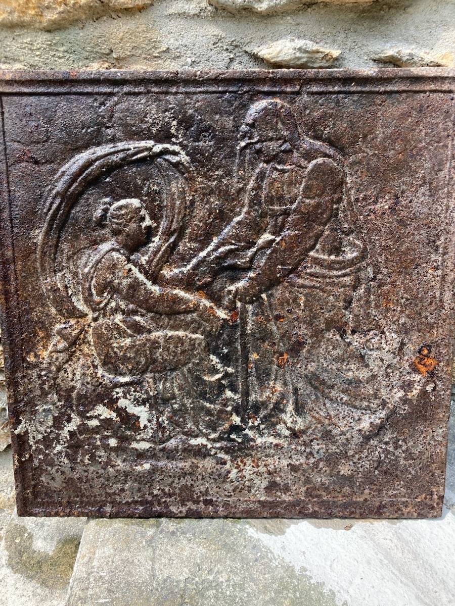 Vends plaque cheminée