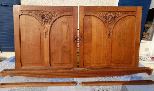 Vends 2 portes de buffet ancien style 1930 environ