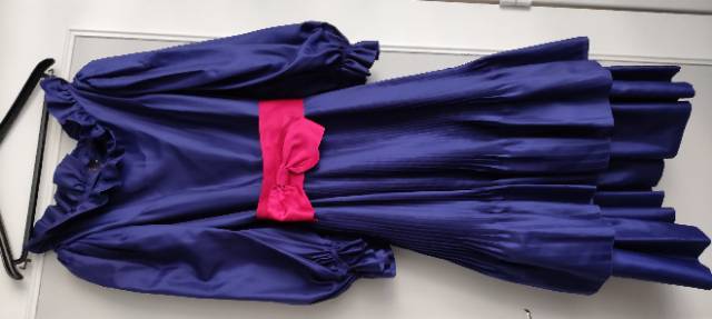 Vends ravissante robe plissée couture cérémonie - Taille S