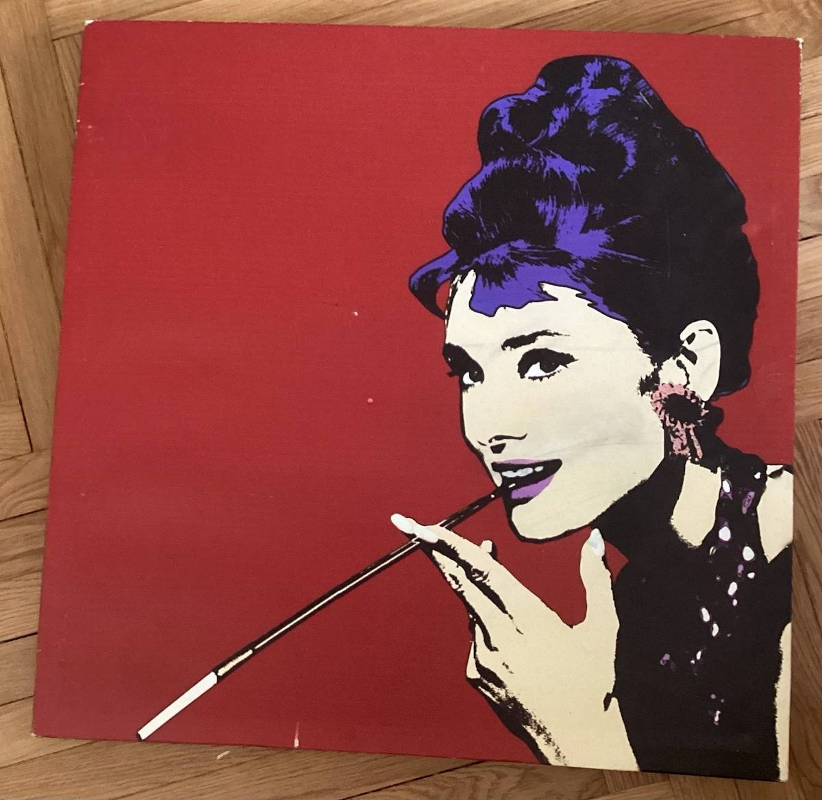 Vends reproduction peinture sur toile Audrey Hepburn