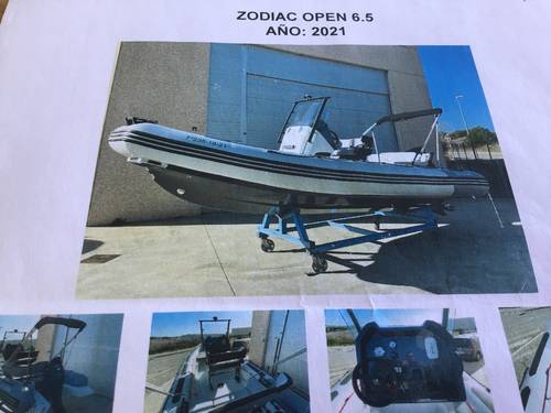 Vends semi rigide zodiac open 6.5 année 2021 - Baisse de prix