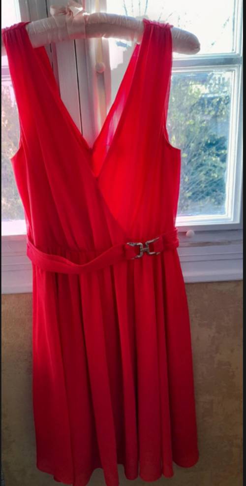 Vends Robe rouge col V Morgan 36 - Taille S