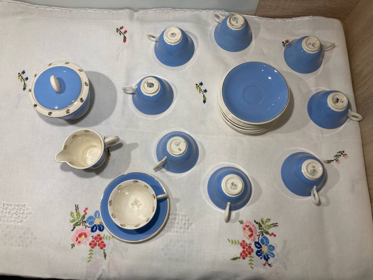 Service à café 10 personnes 23 pièces Sarreguemines modèle Obernai
