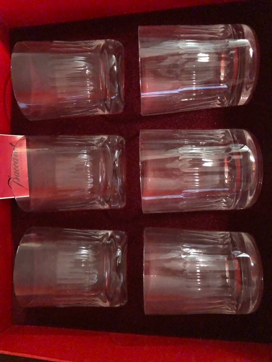 Vends Service à Whisky cristal Baccarat Renaissance 10 pièces dans boites d’origine et son flacon