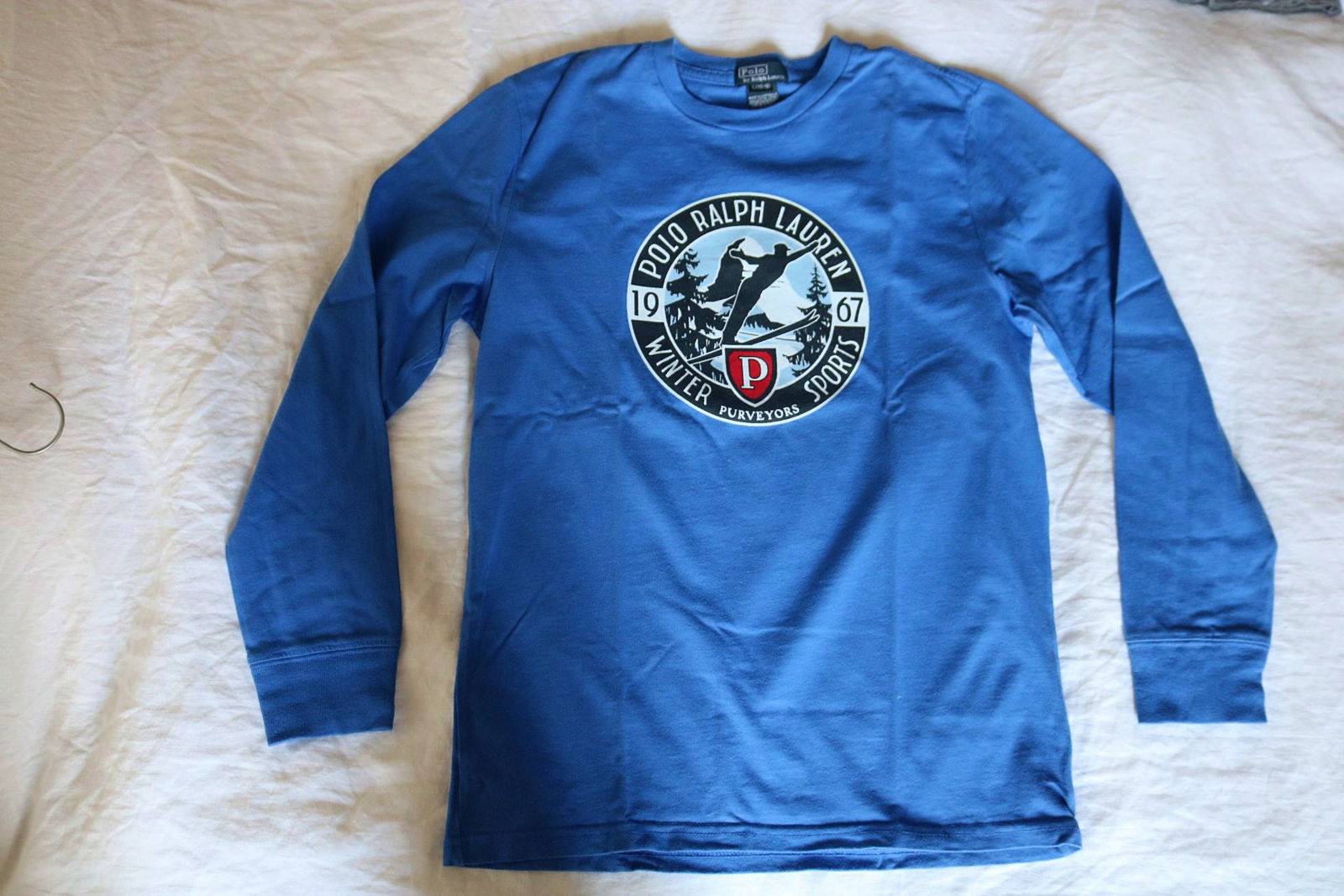 Vends tee-shirt manches longues Ralph Lauren - Taille 14 ans
