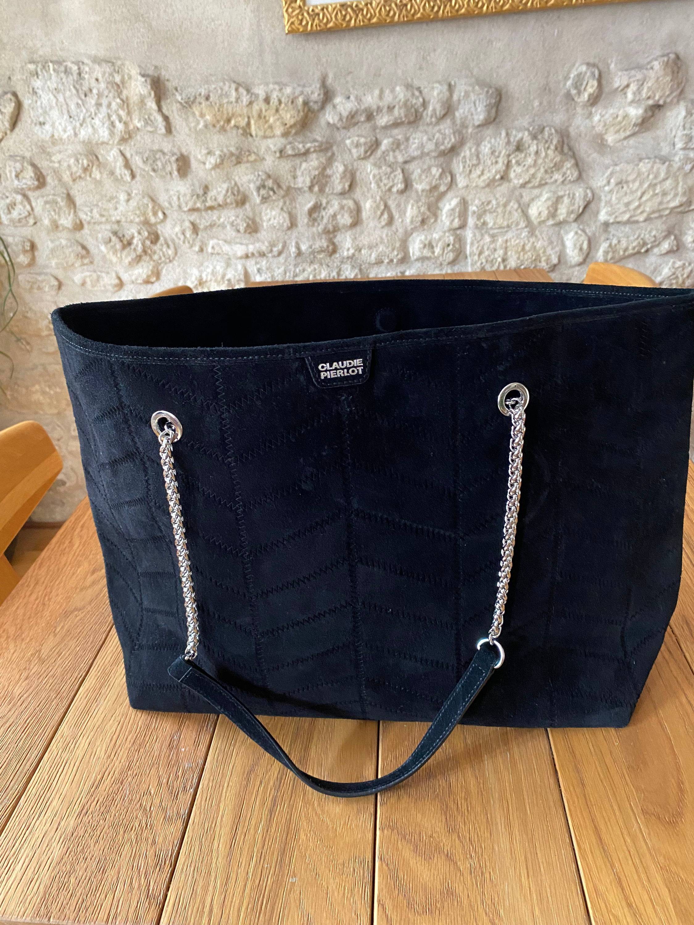 Vends un superbe sac cabas Claudie Pierlot en cuir noir neuf
