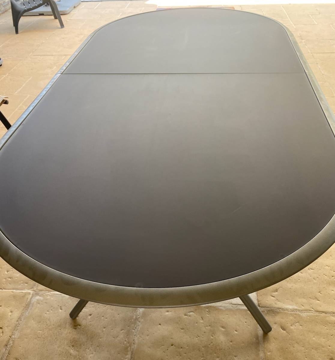 Vends table de jardin alu-verre