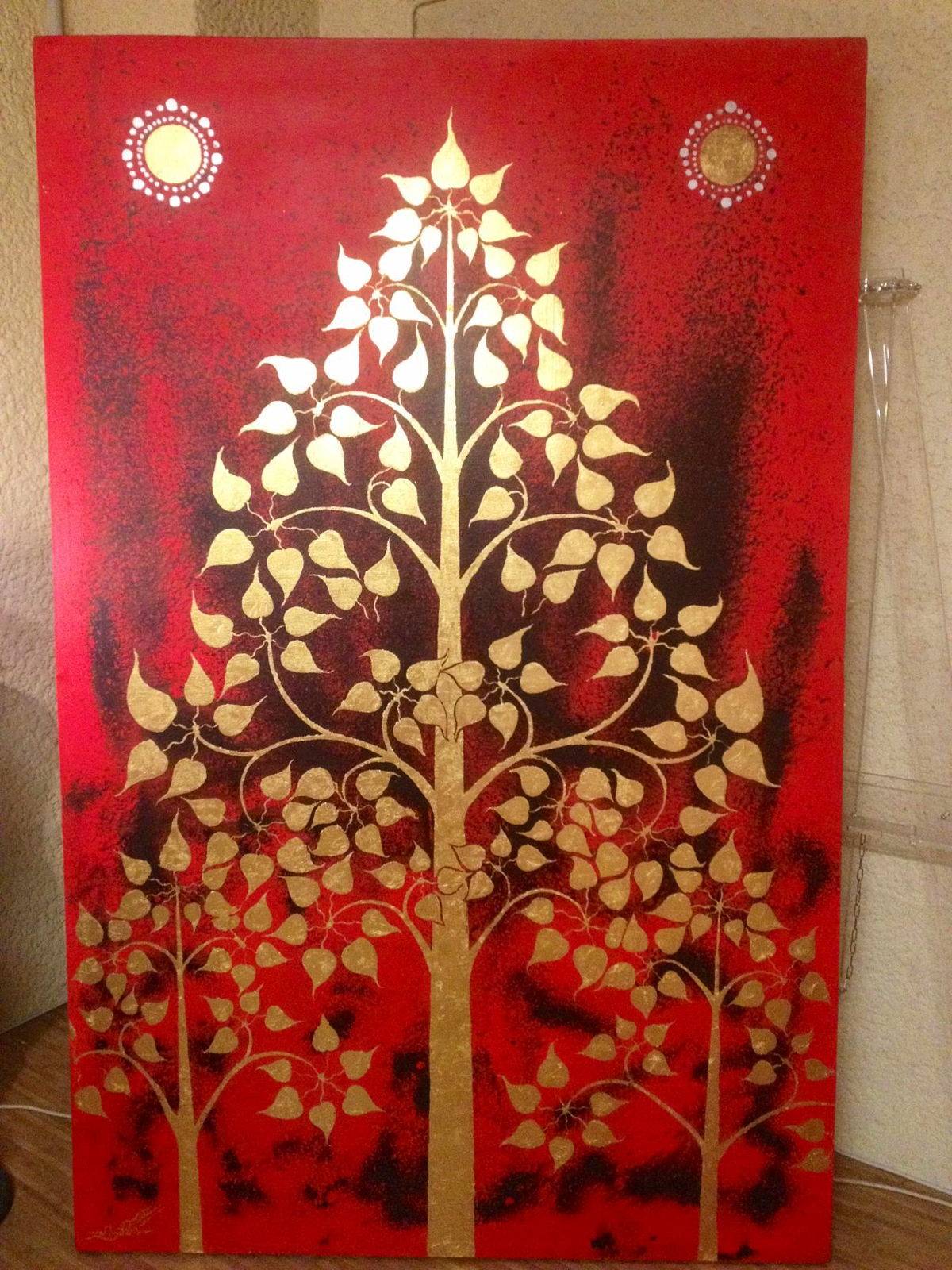 Vends Tableau "Arbre de vie" grand format 215/140 cm