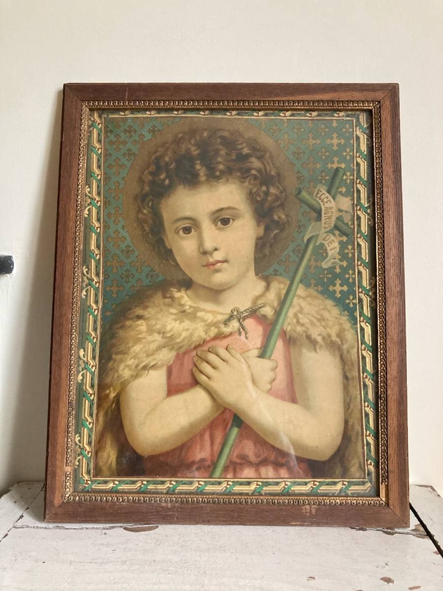 Je vends un tableau de Jean Baptiste Agneau de Dieu