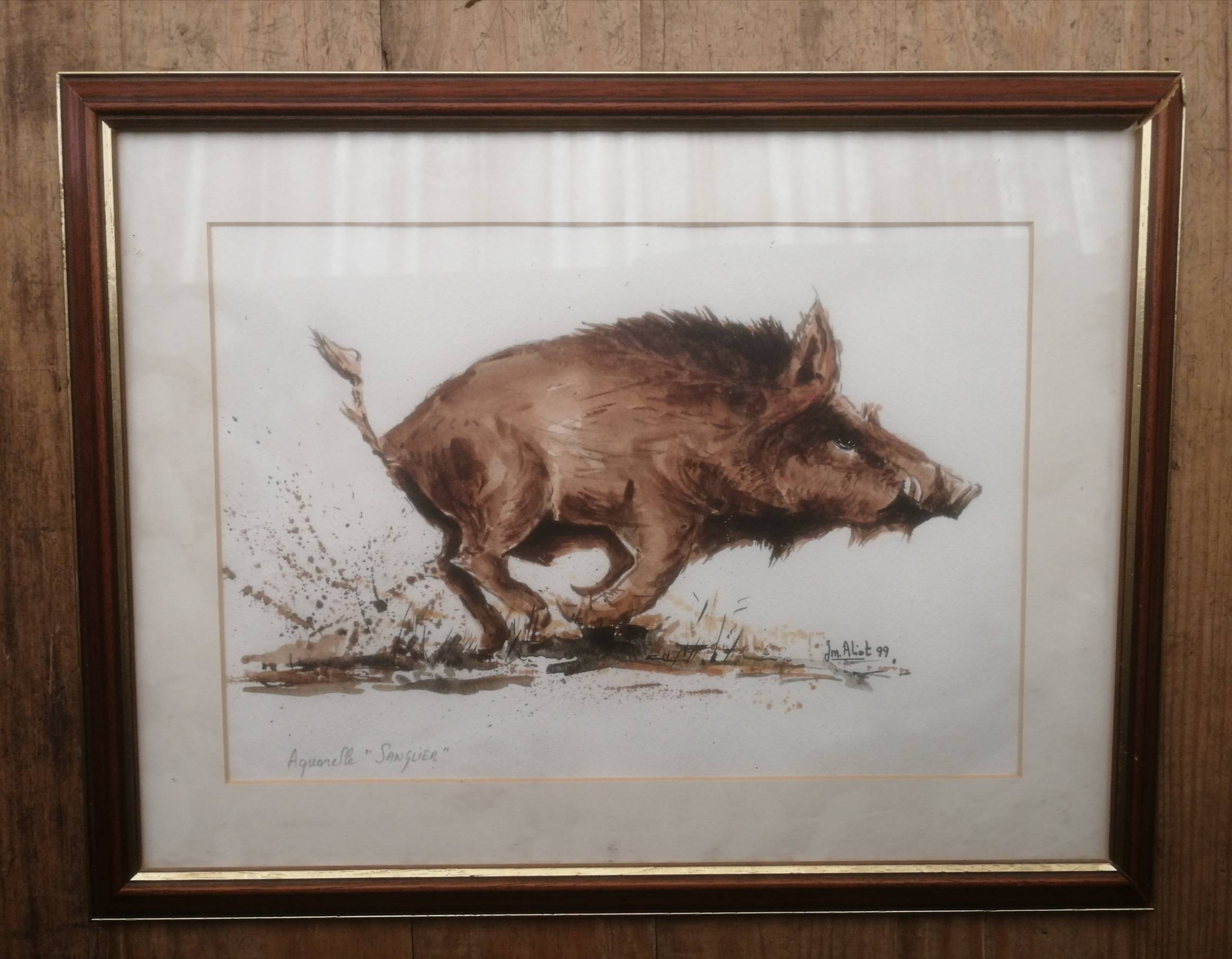 Tableau De Chasse Sanglier